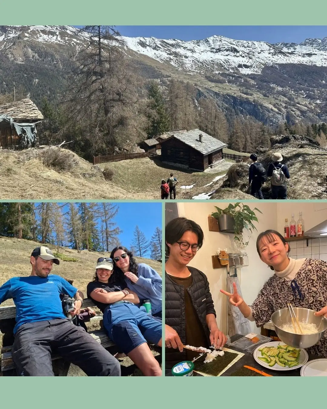 Spring is arriving in Les Haudères. 🌱
The snow is melting off the trails. The garden will soon be planted. A new group o