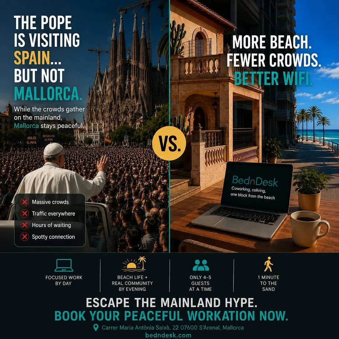The Pope is visiting Spain. 🇪🇸

With major events drawing crowds across Spain, now is the perfect time to enjoy a differ