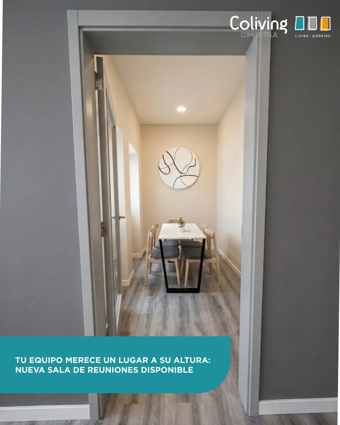Estrenamos nueva sala de reuniones en nuestro coworking de Coliving Compostela 💼

Un espacio pensado para equipos de has