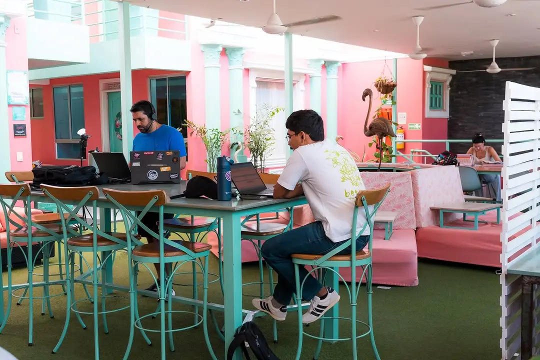¿Quién dijo que trabajar tenía que ser aburrido? 💻🌴✨

Desliza para ver la oficina de hoy en @flamingocoworking . Aquí la