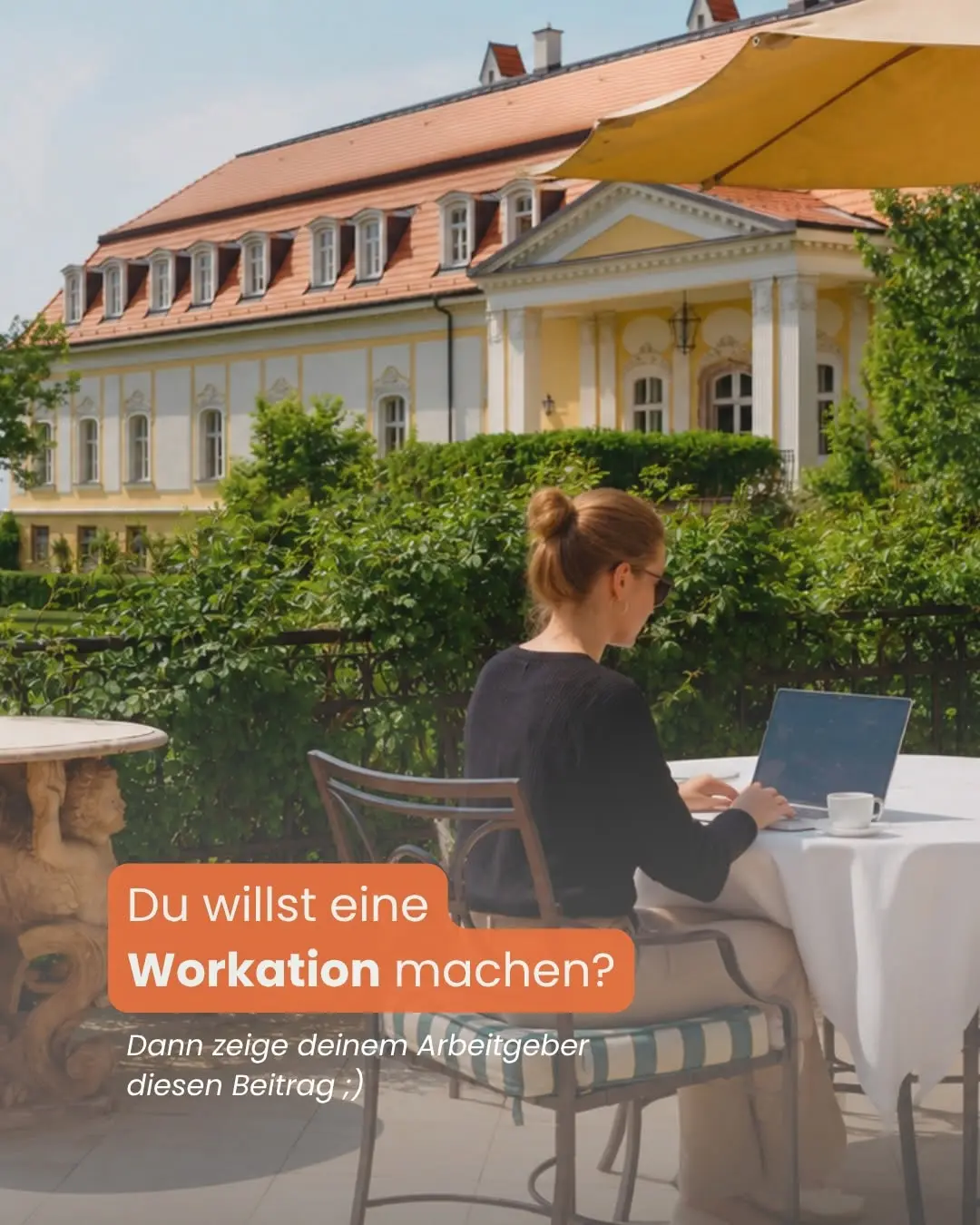 Du willst eine Workation machen? We got you 🤝

Schick diesen Beitrag einfach an deinen Arbeitgeber.
Denn viele Unternehm