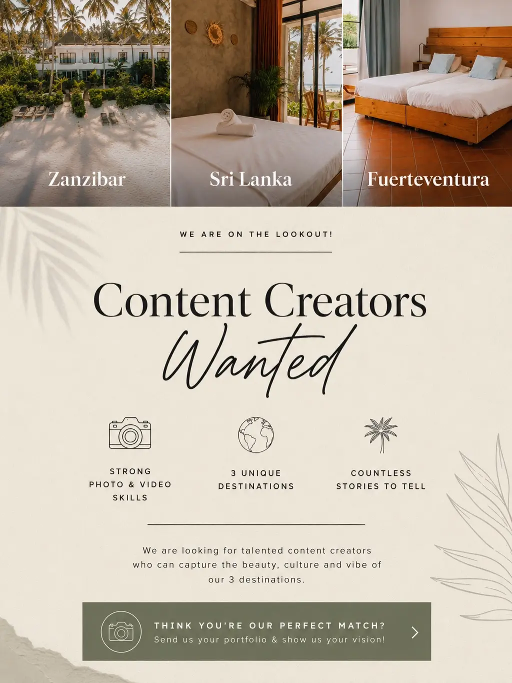 💛 Looking for creators who can tell our story. 🌍✨

[Know someone this could fit? Feel free to tag them below.] 💬

➡️ We’