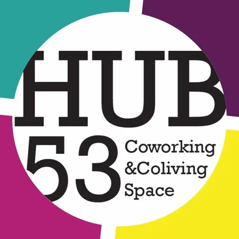 Hub53 Coworking and Coliving Space logo